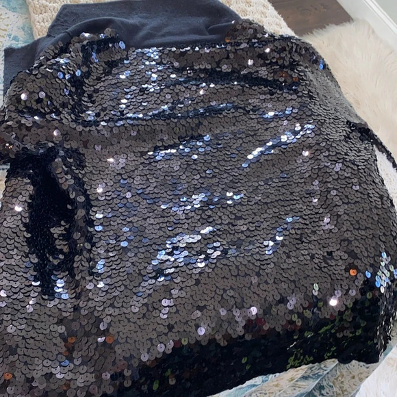 Jack B Quick Holiday black sequin jacket size large - Picture 7 of 7